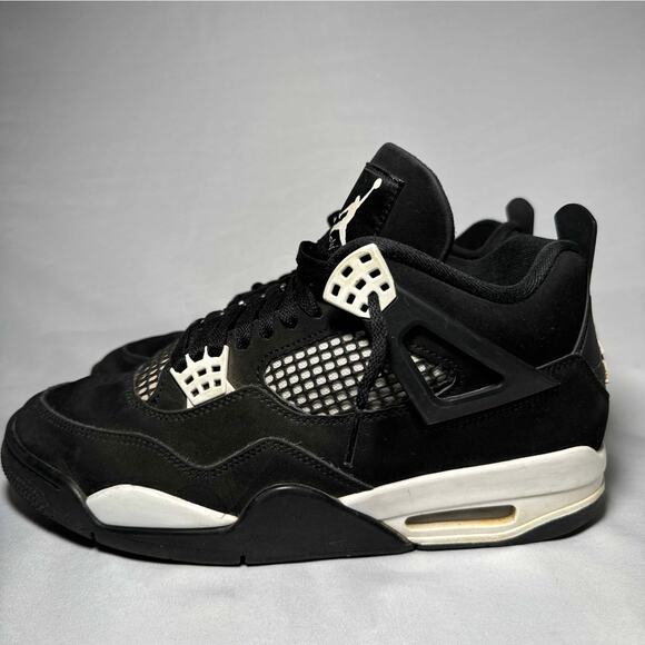 Size 10.5 - Nike Air Jordan 4 Retro White Thunder Men\'s Shoes Ships Now main image 6